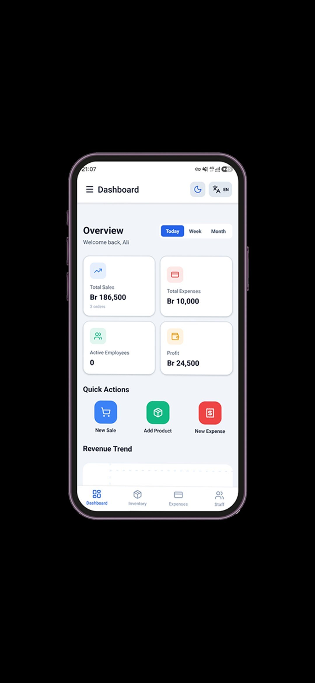 Hadid Stock Dashboard